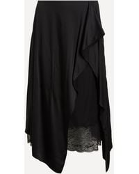 Acne Studios - Layered Satin Skirt - Lyst