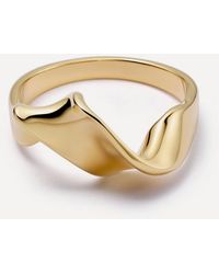 Astley Clarke - 18Ct-Plated Vermeil Floe Ring - Lyst