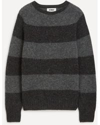 YMC - Stripe Suedehead Jumper - Lyst