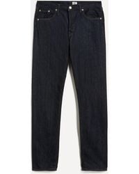 Edwin - Mens Slim Tapered Kaihara Indigo Jeans In Blue Rinsed 33 - Lyst