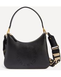 Stella McCartney - Women's Stella Logo Mini Faux Leather Hobo Bag - Lyst
