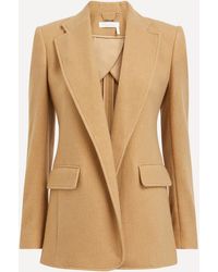 Chloé - Women's Cashmere-blend Buttonless Tailored Jacket 8 - Lyst
