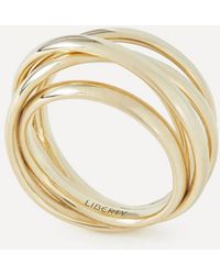 Liberty - 9Ct Intertwined Plain Ring - Lyst