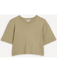 Agolde - Women's Anya Cropped Cotton T-shirt - Lyst