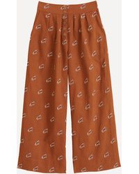 FARM Rio - Women's Caramel Embroidered Horses Trousers - Lyst