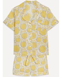 Liberty - Women's Hello Sunshine Tana Lawn Cotton Short-sleeve Pyjama Set Xxl - Lyst