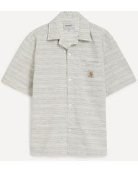 Carhartt - Short-Sleeve Jacquard Stripe Gellar Shirt - Lyst