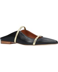 Malone Souliers Maureen Buckled Leather Flats - Black