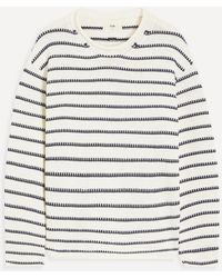 Folk - Slouch Crew Striped Jumper - Lyst