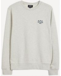 A.P.C. - Mens Rider Logo Sweatshirt - Lyst