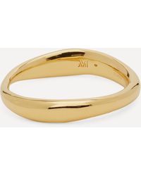 Monica Vinader - Gold Plated Vermeil Silver Nura Reef Stacking Ring - Lyst