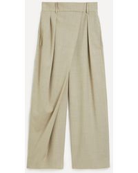 Loewe - Cropped Wrap Trousers - Lyst