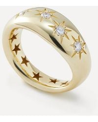 Liberty - 9Ct Ianthe Star Luxury Diamond Band Ring - Lyst