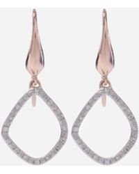 Monica Vinader Gold-plated Diamond Riva Kite Earrings - Metallic