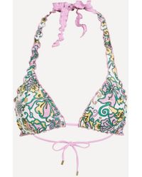 Heidi Klein - Reversible Ruffle Triangle Top - Lyst