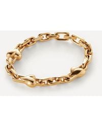Jenny Bird - 14Ct-Plated Art Heart Chain Bracelet - Lyst