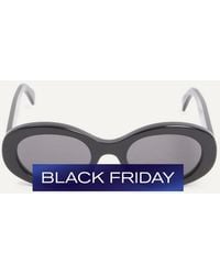 Celine - Triomphe Oval Acetate Sunglasses - Lyst