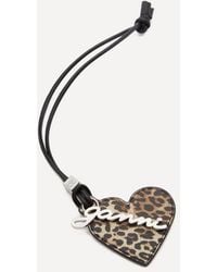 Ganni - Leopard Bou Heart Mirror - Lyst