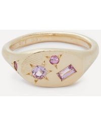 Seb Brown - 9Ct Neapolitan Oval Signet Ring - Lyst