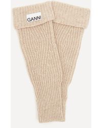 Ganni Recycled Wool-blend Wrist Warmers - Multicolour