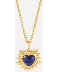 Rachel Jackson - 22Ct-Plated Electric Love September Birthstone Necklace - Lyst