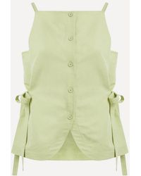 ALIGNE - Ozais Tie Linen Top - Lyst