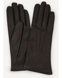 dents ladies black leather gloves