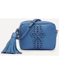 Anya Hindmarch Neeson Tassel Leather Cross-body Bag - Blue