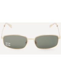 Celine - Rhinestone Triomphe Square Sunglasses - Lyst