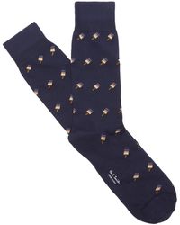 Paul Smith Artist Lolly Socks - Blue