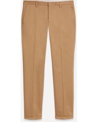 Paul Smith - Mens Slim-fit Cotton-stretch Chino Trousers 10 - Lyst