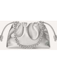 Loewe - Flamenco Medium Laminated Leather Clutch Bag - Lyst