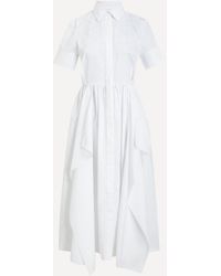 Erdem - Short-Sleeve Midi Shirt Dress - Lyst