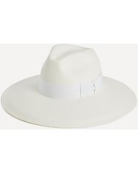 Christys' - Women's Panama Wide Fedora Ribbon Hat - Lyst