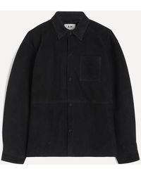 A.m. - Suede Overshirt - Lyst