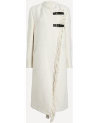 Isabel Marant - Gameia Fringed Cotton And Linen-Blend Coat - Lyst