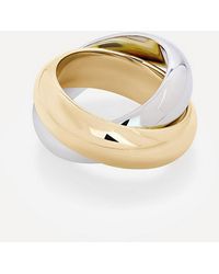 Shashi - 14Ct-Plated Vermeil Ross Ring - Lyst