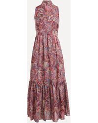 Liberty - Women's Adelphi Voyage Sheer Cotton Chiffon Veranda Dress Xxl - Lyst