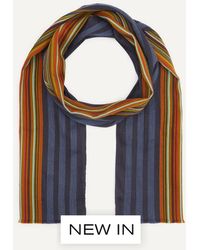 Paul Smith - Logo Stripe Scarf - Lyst