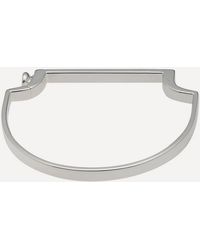 Monica Vinader - Sterling Signature Thin Bangle Bracelet - Lyst
