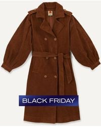 FARM Rio - Corduroy Trench Coat - Lyst