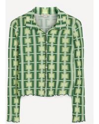 Paloma Wool Base Op-art Print Shirt - Green
