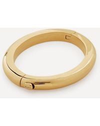 Monica Vinader - X Kate Young 18Ct-Plated Vermeil Bangle Bracelet - Lyst