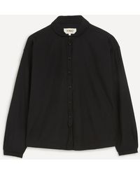 YMC - Women's Marianne Black Cotton Shirt Xs - Lyst