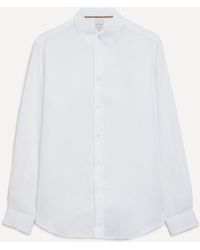 Paul Smith - Mens White Linen Button-down Shirt - Lyst