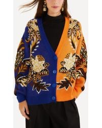 FARM Rio - Arabesque Paradise Mixed Print Cardigan - Lyst