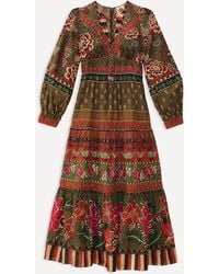 FARM Rio - Women's Multicolour Ainika Floral Garden Maxi-dress - Lyst
