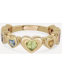 Roxanne First - 14Ct Heart Stack Ring - Lyst
