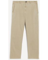 Stone Island - Stretch Broken Twill Cotton Old Effect Chino Trousers - Lyst