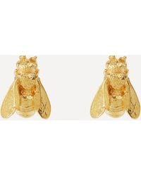 Alex Monroe - Gold-plated Large Honey Bee Stud Earrings One Size - Lyst